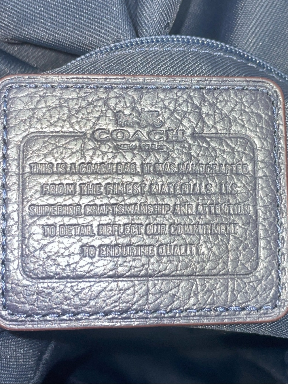 Coach Denim Turnlock Rucksack - Picture 13 of 15